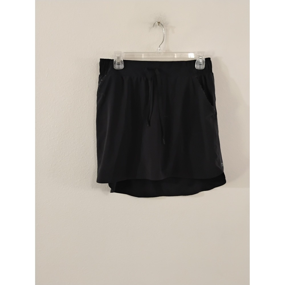 All in Motion Black Athletic Skort Medium Recycled Polyester Spandex Drawstring